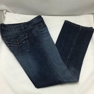 Calvin Klein Blue Jeans Straight Leg Sz 8 32